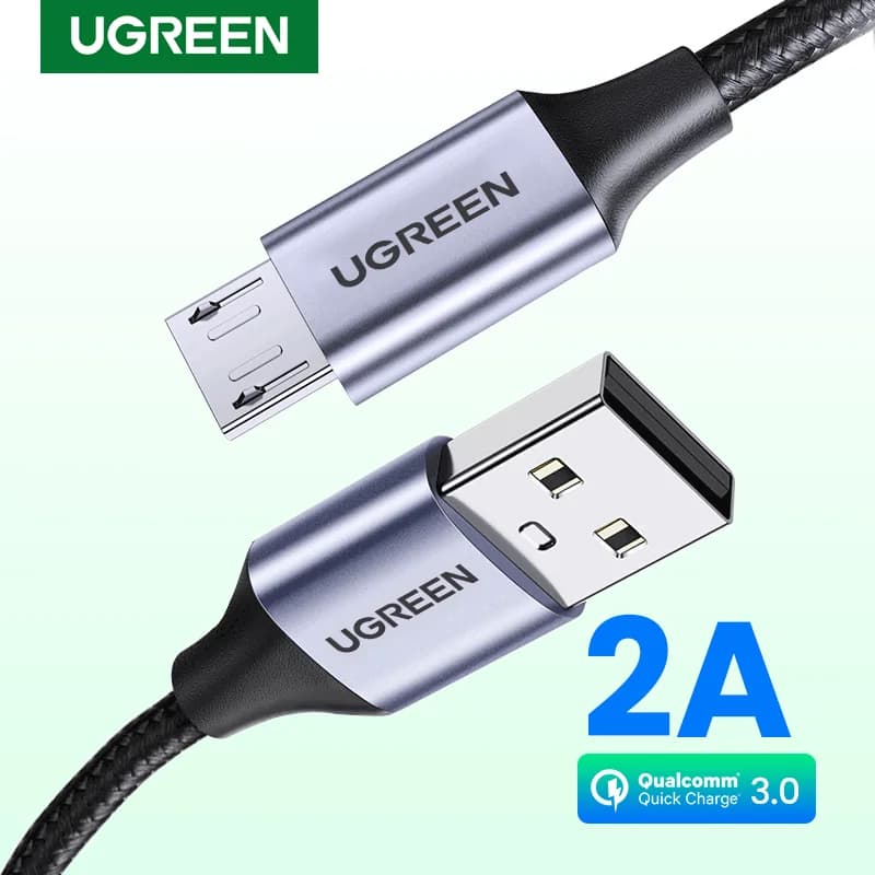 كابل Micro USB، 2A، منسوج بالنايلون