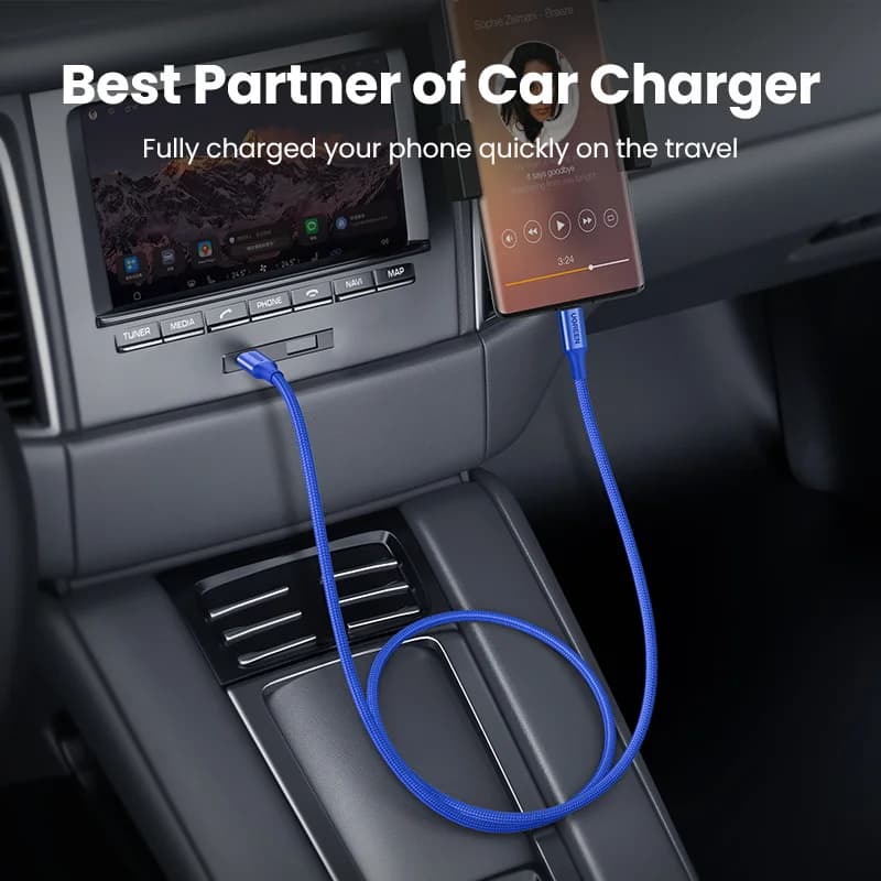 كابل USB-C إلى USB-C بشحن سريع 100 واط PD