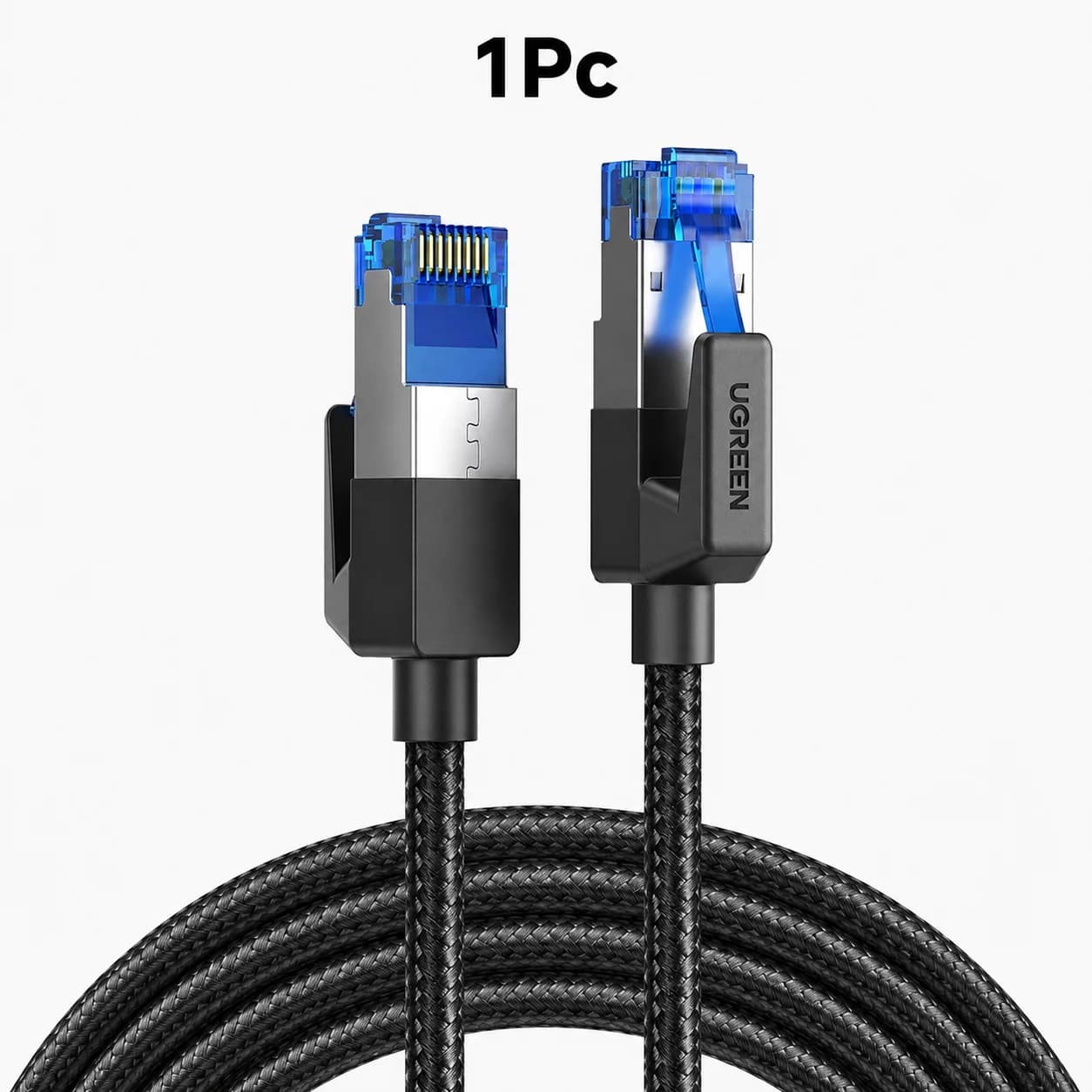 كابل شبكة LAN مجدول Cat8 بسرعة 40Gbps