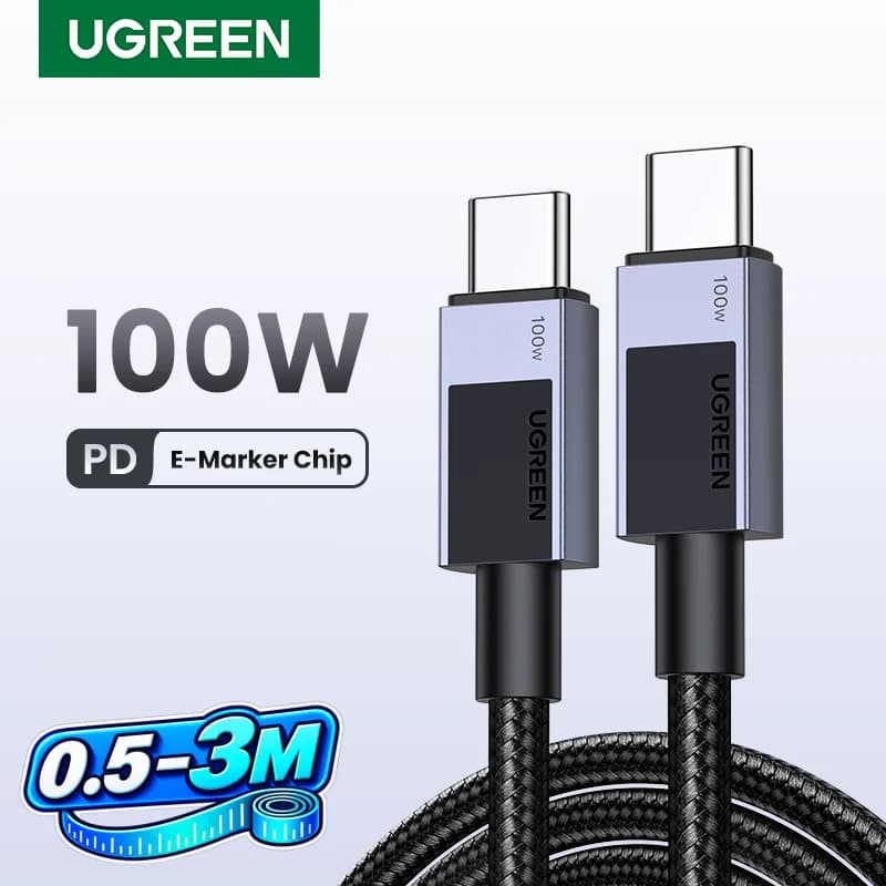 كابل من USB-C إلى USB-C، شحن سريع 100W PD، 5A