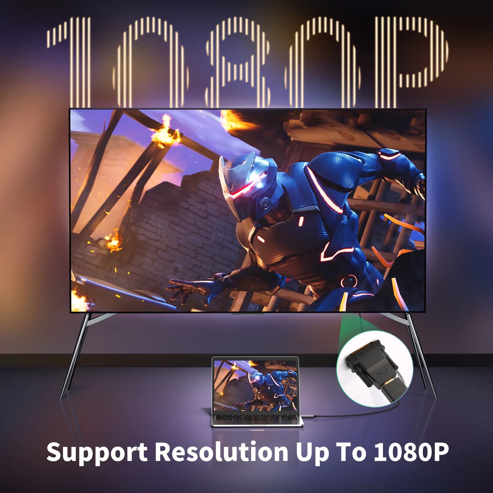 محول DVI-D إلى HDMI ثنائي الاتجاه