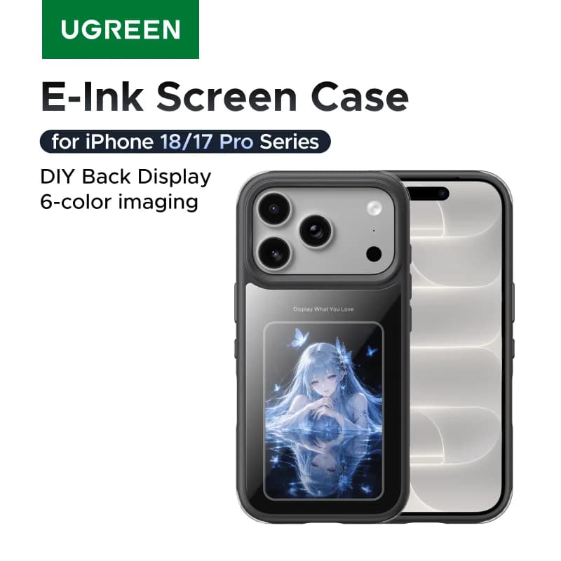 جراب مغناطيسي بشاشة E-Ink لهاتف iPhone Pro Max