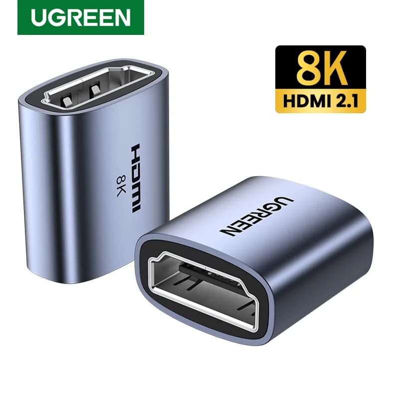 موصل HDMI 2.1 أنثى إلى أنثى، يدعم دقة 8K