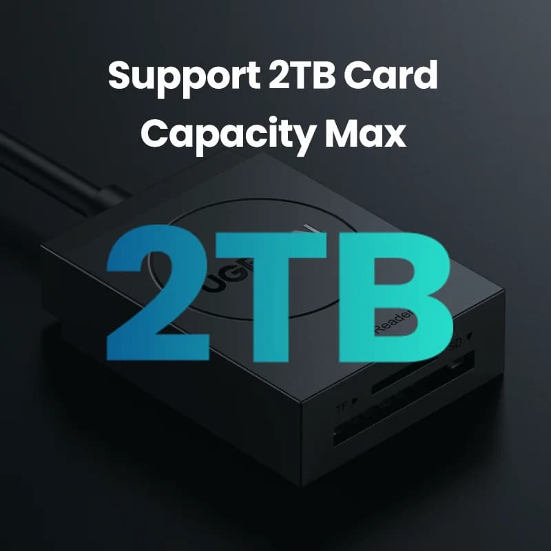 قارئ بطاقات SD و MicroSD 2 في 1 بمنفذ USB 3.0