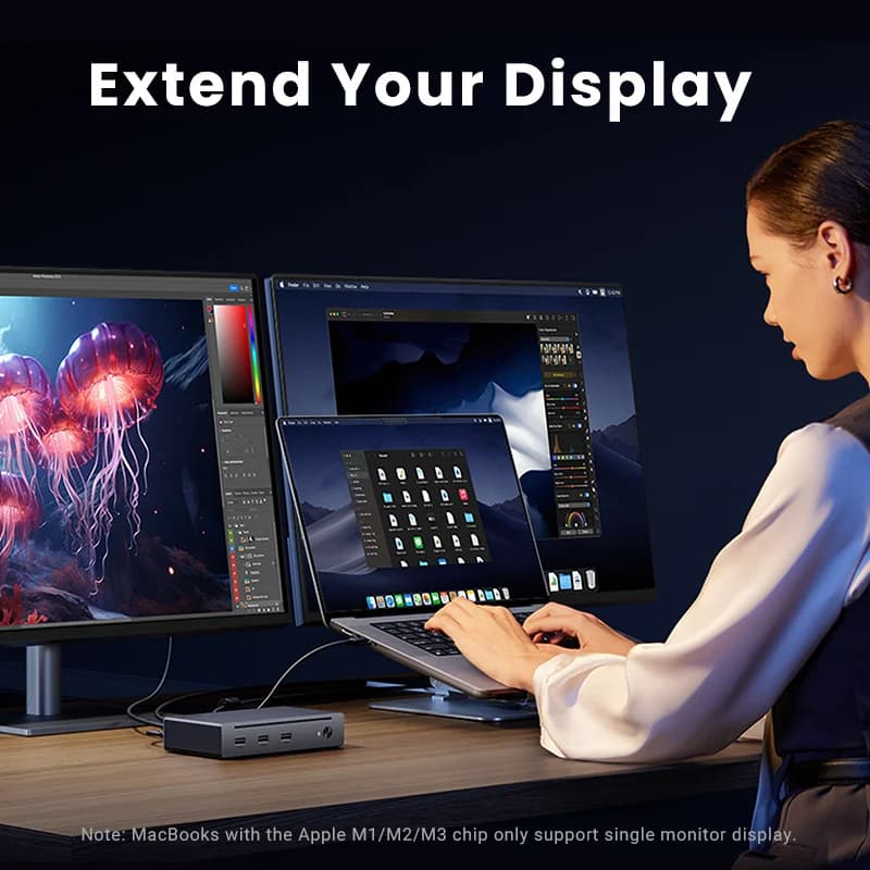 محطة توصيل Thunderbolt 4 بثمانية منافذ مع دعم فيديو 8K