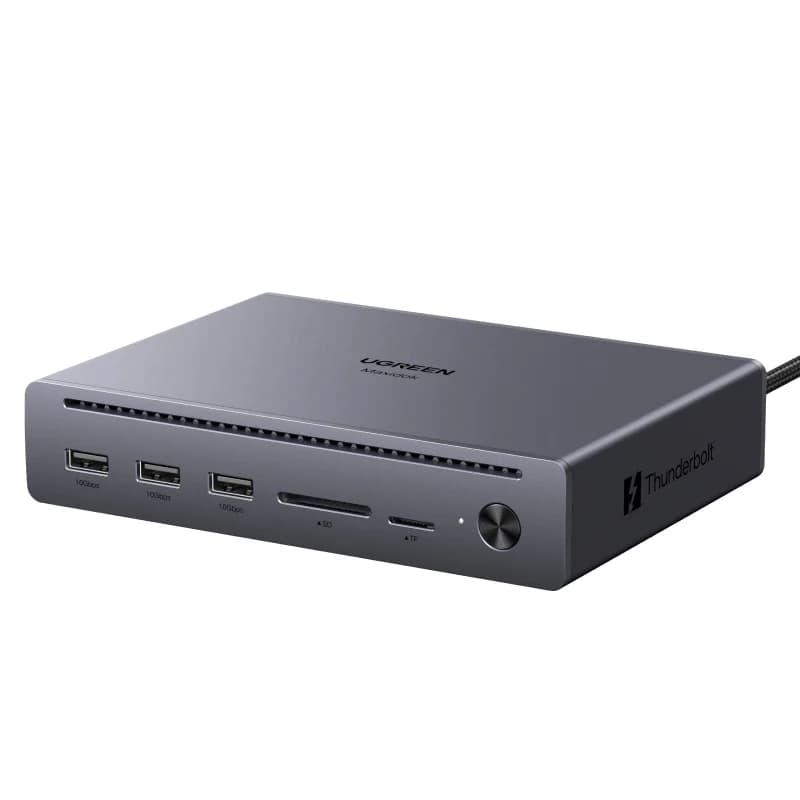 محطة إرساء Thunderbolt 5 متعددة الوظائف (10 في 1) بسرعة 120Gbps