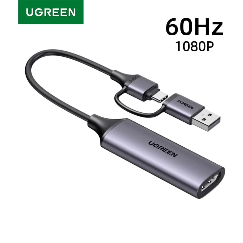 بطاقة التقاط فيديو من HDMI إلى USB-C بدقة 1080P