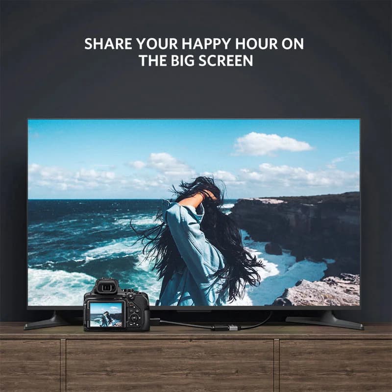 كابل محول Mini HDMI إلى HDMI قياسي بدقة 4K