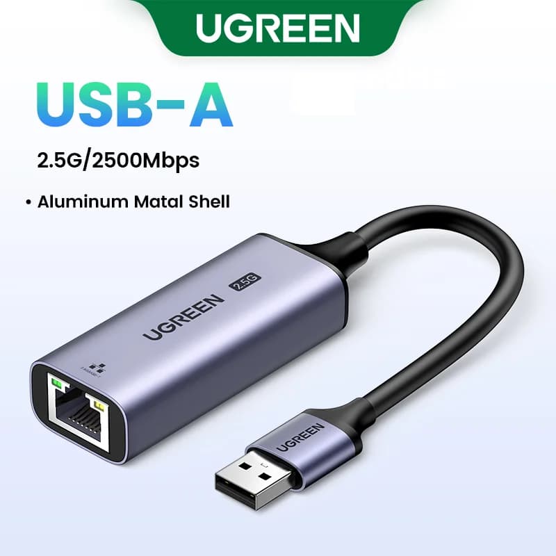 محوّل شبكة Ethernet عبر USB 3.0 بسرعة 2.5G