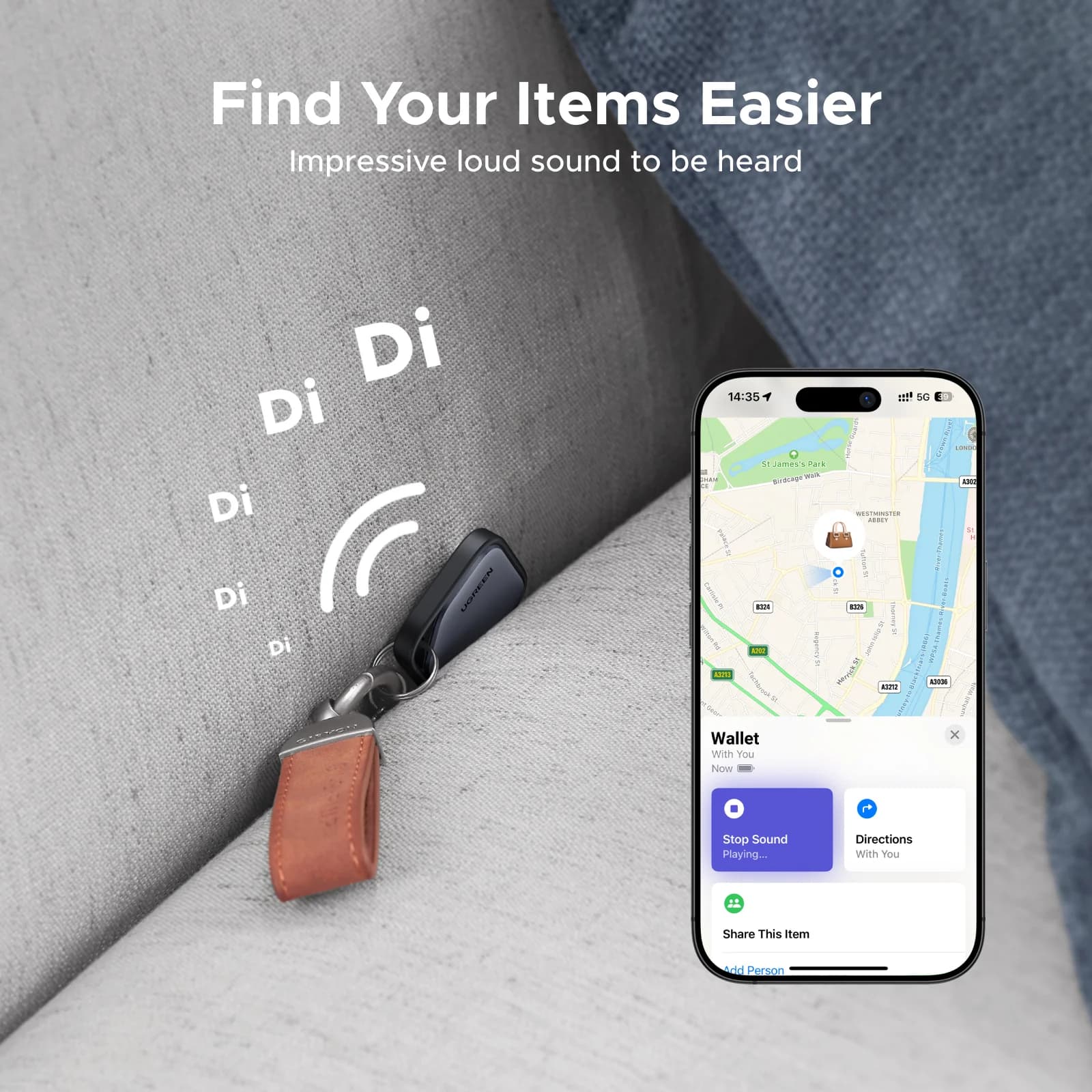 متتبع ذكي Bluetooth لأجهزة iOS عبر Find My