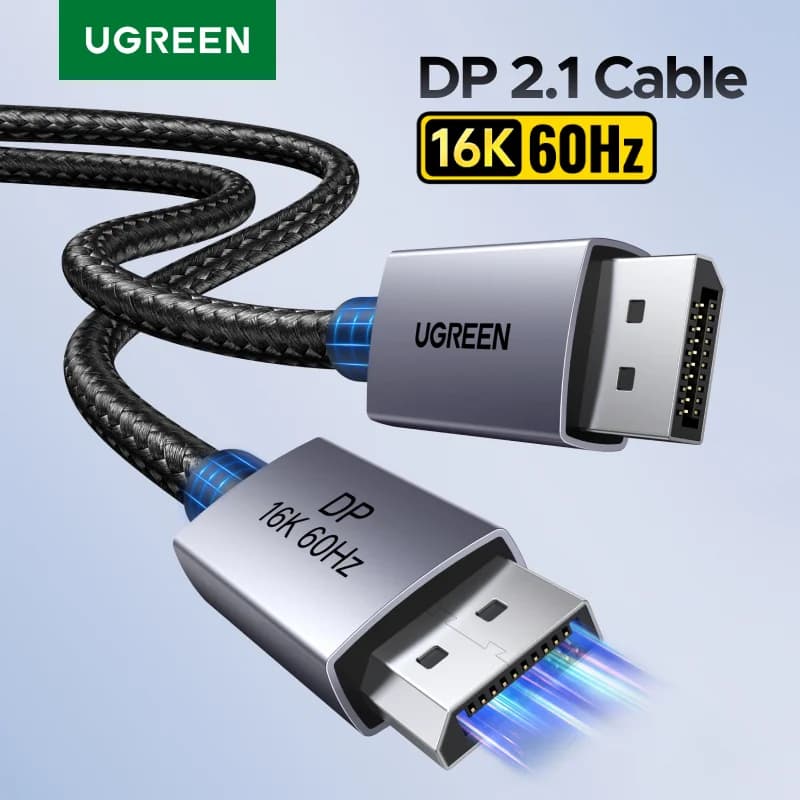 كابل DisplayPort 2.1، دعم فيديو 8K 60Hz HDR