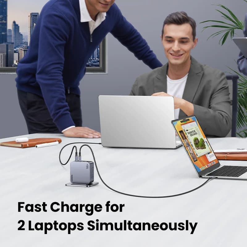 شاحن حائط USB-C GaN بقدرة 160 واط، PD3.1