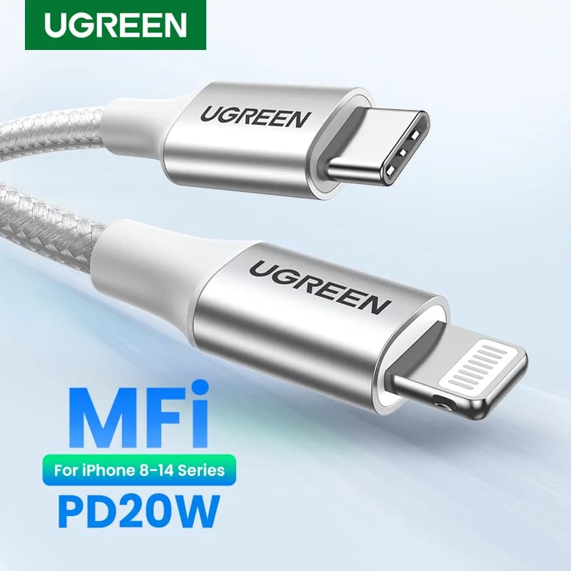 كابل MFi من USB-C إلى Lightning، شحن سريع PD بقدرة 30 واط