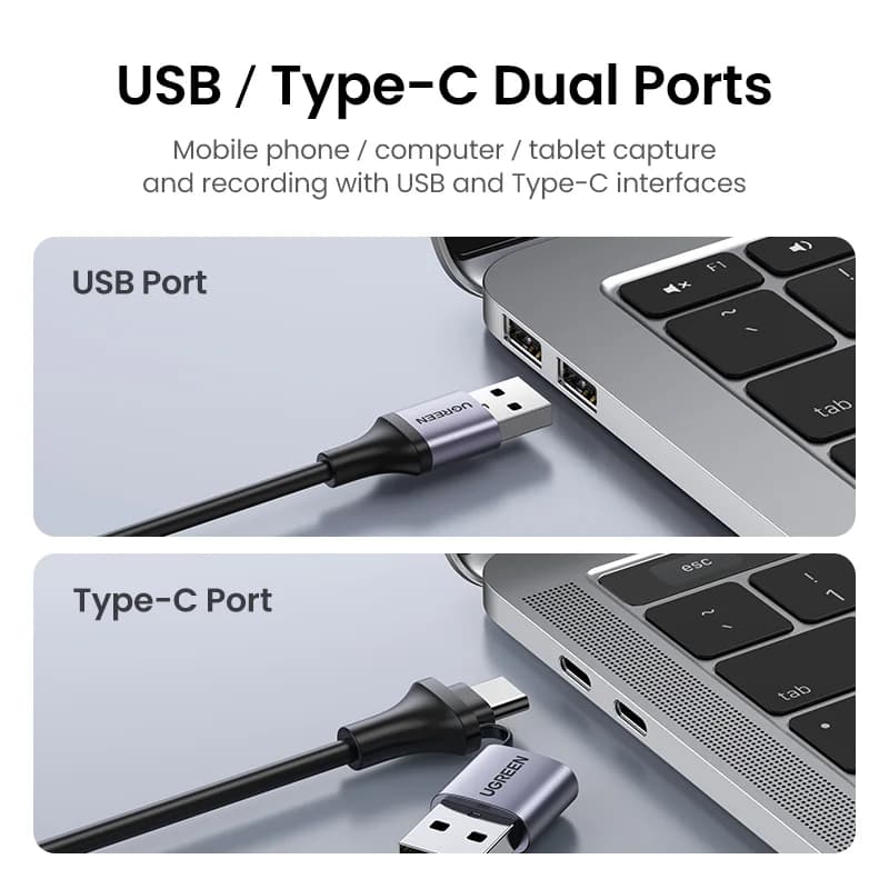 بطاقة التقاط فيديو HDMI إلى USB-C بدقة 4K