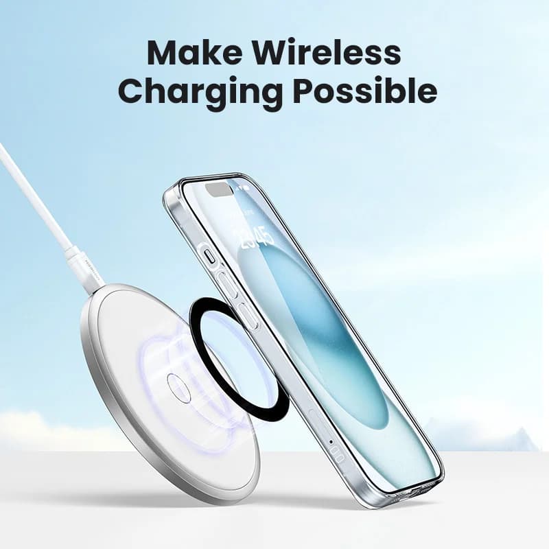 محول حلقة معدنية مغناطيسية لشحن MagSafe اللاسلكي