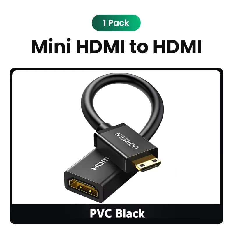 كابل محول Mini HDMI إلى HDMI قياسي بدقة 4K